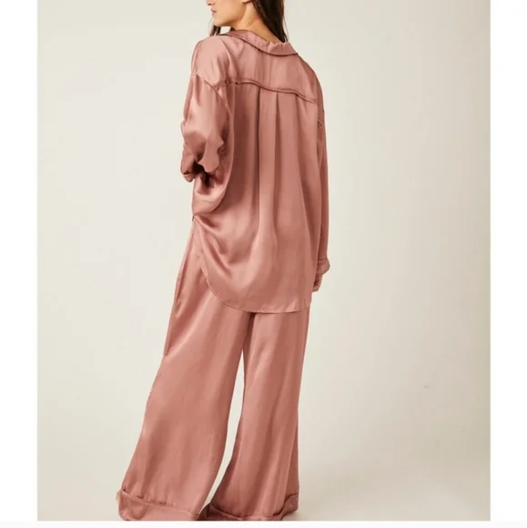 $50 Start Free people dreamy days pajama set rose color size small NWT - Picture 5 of 11